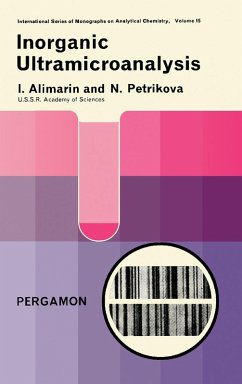 Inorganic Ultramicroanalysis (eBook, PDF) - Alimarin, I. P.; Petrikova, M. N.