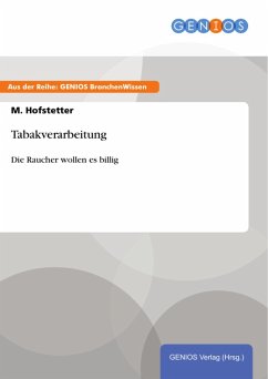 Tabakverarbeitung (eBook, PDF) - Hofstetter, M.