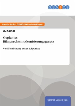 Cover Geplantes Bilanzrechtsmodernisierungsgesetz (eBook, ePUB)