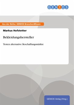 Cover Bekleidungshersteller (eBook, PDF)