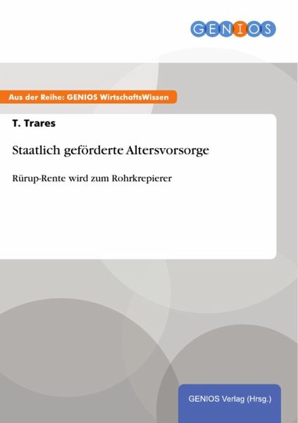 Staatlich geförderte Altersvorsorge (eBook, PDF)