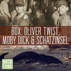 Dreifaches Abenteuer: Oliver Twist, Schatzinsel, Moby Dick (MP3-Download) - Melville, Herman; Stevenson, Robert Louis; Dickens, Charles