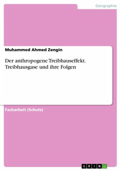 Cover Der anthropogene Treibhauseffekt. Treibhausgase und ihre Folgen (eBook, PDF)