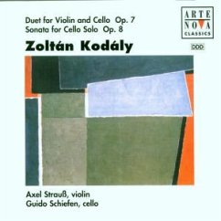 Duo op. 7 für Violine & Violoncello / Cellosonate op. 8 (für Cello solo) Duo op. 7 für Violine & Violoncello / Cellosonate op. 8 (für Cello solo)
