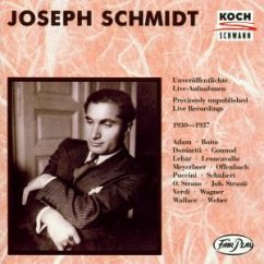 Unveröffentlichte Live-Aufnahmen (1930-37) - Joseph Schmidt