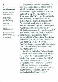 Forum zur Genealogie des Mediendenkens 2 - Irrgang, Daniel ; Konstantin Daniel Haensch, Inger Neick (Hrg.)