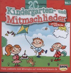 Die 20 schönsten Kindergarten- und Mitmachlieder, 1 Audio-CD - Lena, Felix & die Kita-Kids