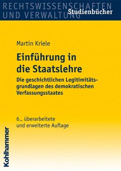 Einführung in die Staatslehre (eBook, PDF) - Kriele, Martin