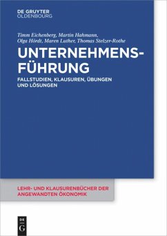 Unternehmensführung - Eichenberg, Timm; Hahmann, Martin; Hördt, Olga; Luther, Maren; Stelzer-Rothe, Thomas