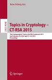 Topics in Cryptology ¿- CT-RSA 2015