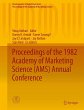 Proceedings of the 1982 Academy of... - Bild 1