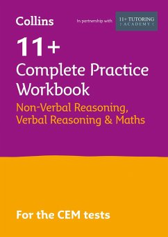 11+ Verbal Reasoning, Non-Verbal Reasoning & Maths Complete Practice Workbook - Collins 11+; 11 Plus Tutoring Academy, The; McMahon, Philip