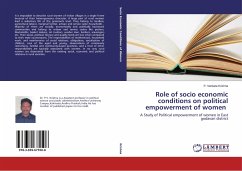 Role of socio economic conditions on political empowerment of women