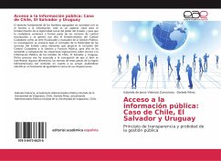 Acceso a la información pública: Caso de Chile, El Salvador y Uruguay