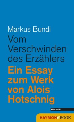 Vom Verschwinden des Erzählers (eBook, ePUB) - Bundi, Markus