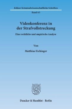 Cover Videokonferenz in der Strafvollstreckung