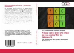 Notas sobre álgebra lineal para estudiantes de Ingeniería - Vázquez Rodríguez, Oscar;López Aguila, Alejandra