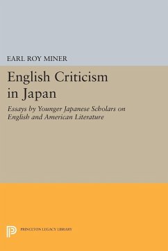 English Criticism in Japan - Miner, Earl