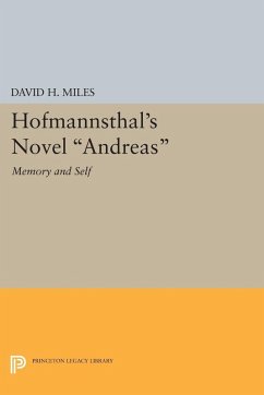 Cover Hofmannsthal's Novel Andreas