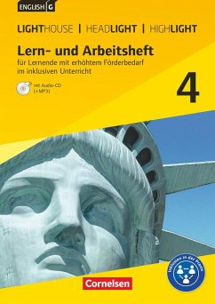 English G Lighthouse / English G Headlight / English G Highlight 04: 8. Schuljahr. Lern- und Arbeitsheft für Lernende mit erhöhtem Förderbedarf im inklusiven Unterricht - Rudolph, Berit;Lindemann, Beate