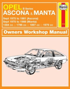 Opel Ascona & Manta (B Series) (Sept 75 - 88) Haynes Repair Manual - Haynes Publishing