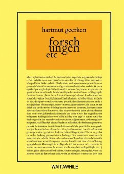 forschungen etc (eBook, ePUB) - Geerken, Hartmut