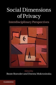 Cover Social Dimensions of Privacy
