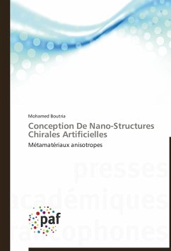 Conception De Nano-Structures Chirales Artificielles - Boutria, Mohamed