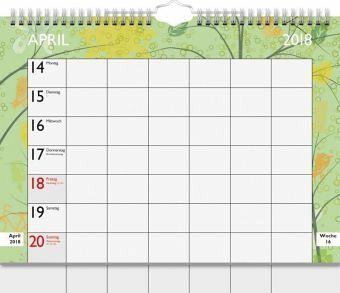 Familienkalender A4 quer 2018 - Kalender portofrei bestellen