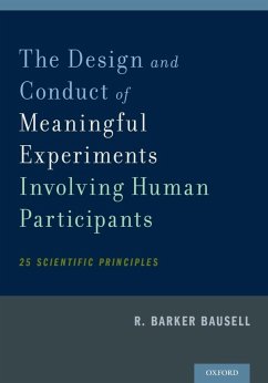 Cover The Design and Conduct of Meaningful Experiments Involving Human Participants (eBook, ePUB)