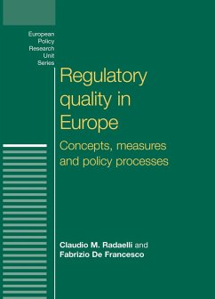 Cover Regulatory quality in Europe (eBook, ePUB)