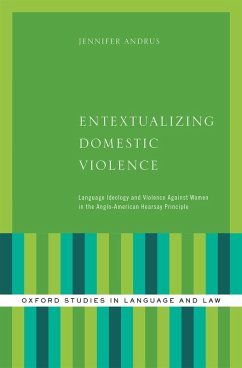 Cover Entextualizing Domestic Violence (eBook, PDF)