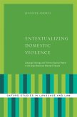 Entextualizing Domestic Violence (eBook, ePUB)