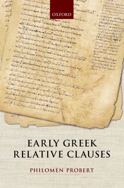 Cover Early Greek Relative Clauses (eBook, PDF)