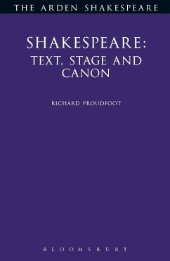 Cover Shakespeare: Text, Stage & Canon (eBook, PDF)