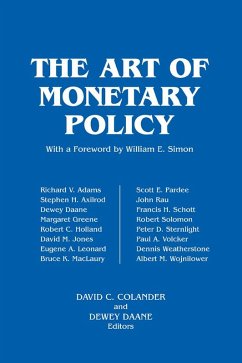 The Art of Monetary Policy (eBook, ePUB) - Colander, David C.; Daane, Dewey
