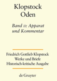 Abteilung Werke I: Oden / Friedrich Gottlieb Klopstock: Werke und Briefe. Abteilung Werke I: Oden Band 2/3