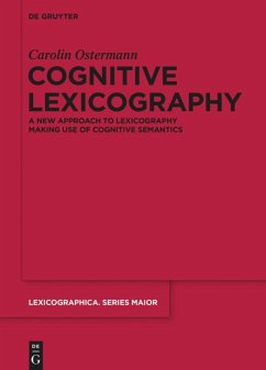 Cognitive Lexicography - Ostermann, Carolin