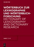 D - H / Wörterbuch zur Lexikographie und Wörterbuchforschung Band 2