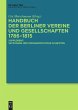 Handbuch der Berliner Vereine und... - Bild 1