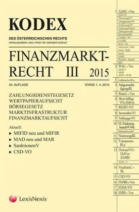 Kodex Finanzmarktrecht Kodex Finanzmarktrecht