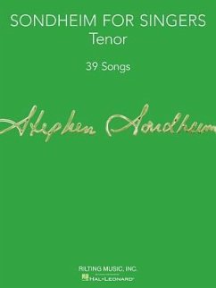 Sondheim for Singers: Tenor Cover Sondheim for Singers: Tenor