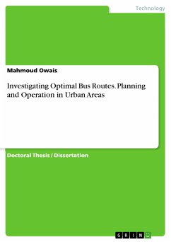 Investigating Optimal Bus Routes. Planning and Operation in Urban Areas (eBook, PDF) - Owais, Mahmoud