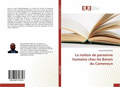 La notion de personne humaine chez les Banen du Cameroun - Molel Belika, Léopold