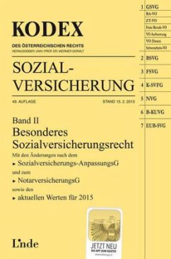 KODEX Sozialversicherung 2015 (f. Österreich) - Marhold, Franz; Melzer-Azodanloo, Nora