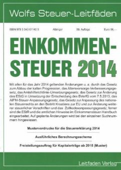 Einkommensteuer 2014 Einkommensteuer 2014