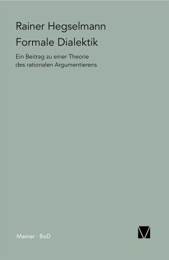 Formale Dialektik (eBook, PDF) - Hegselmann, Rainer