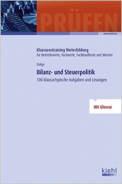 Bilanz- und Steuerpolitik - Dolge, Frank