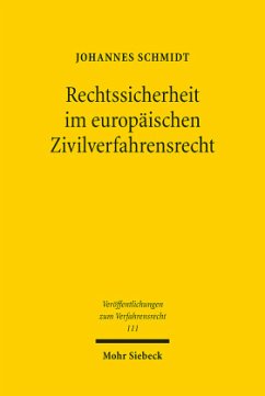 Cover Rechtssicherheit im europäischen Zivilverfahrensrecht