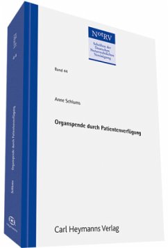 Cover Organspende durch Patientenverfügung (NotRV 44)